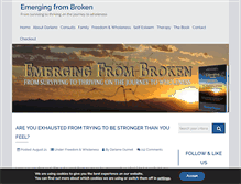 Tablet Screenshot of emergingfrombroken.com